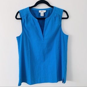Vineyard Vines Blue Sleeveless Top Blouse medium